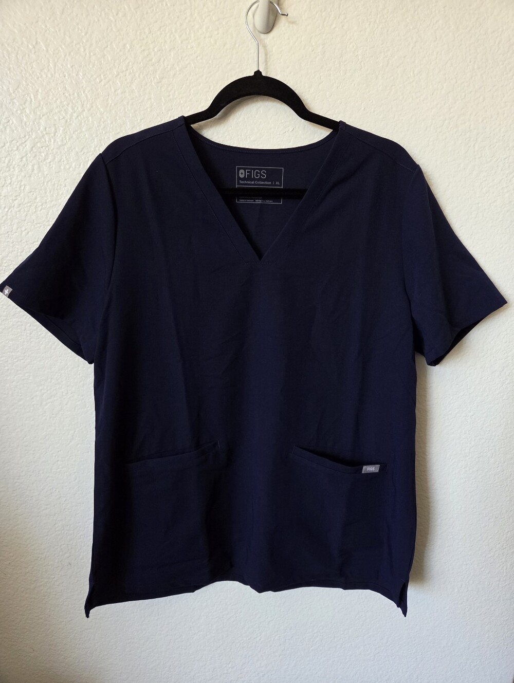 Figs Casma Scrub Top Women's Size Xlarge Navy Blue